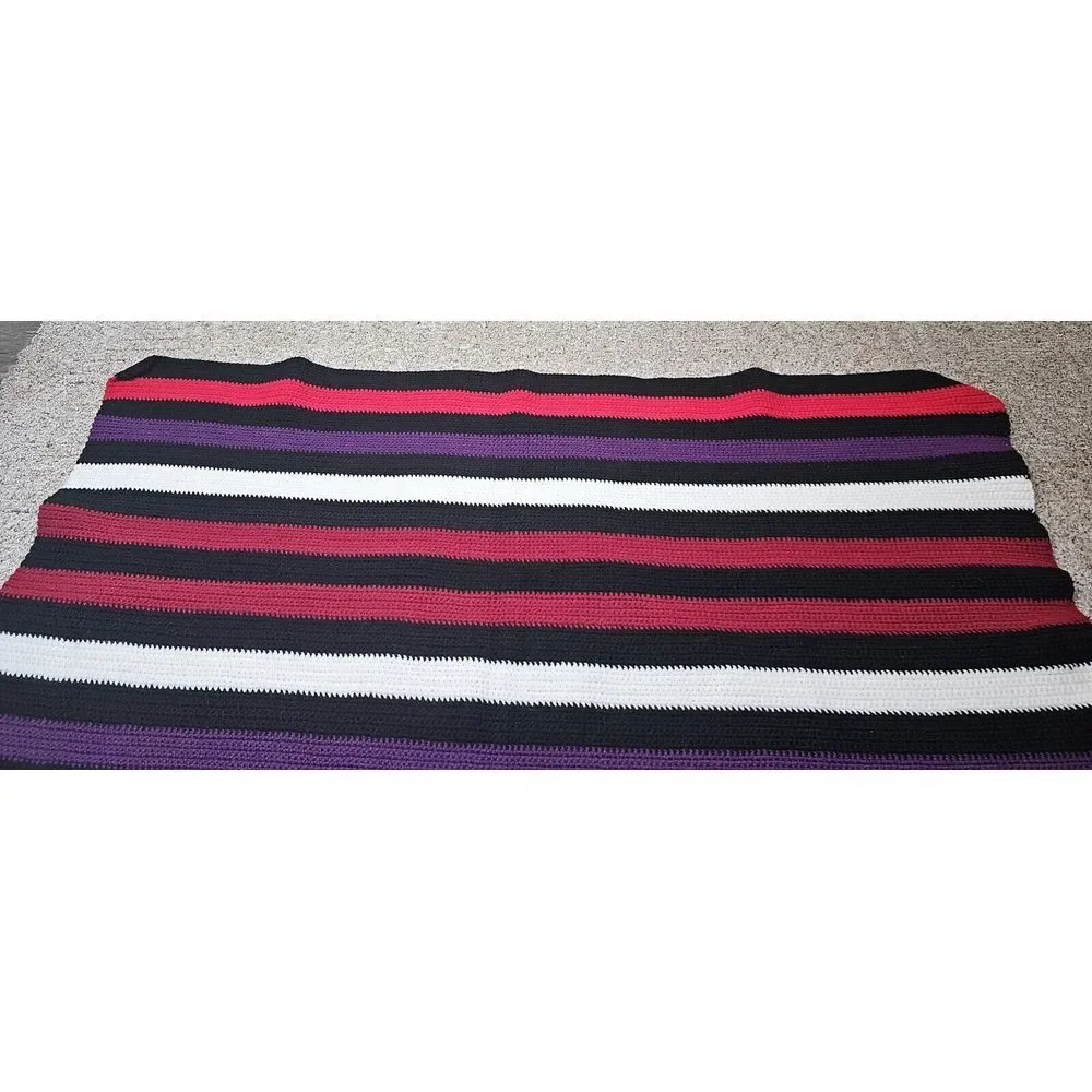 New Handmade Crochet‎ / Knitted Baby Afghan Lap/Wrap/Throw 28.5